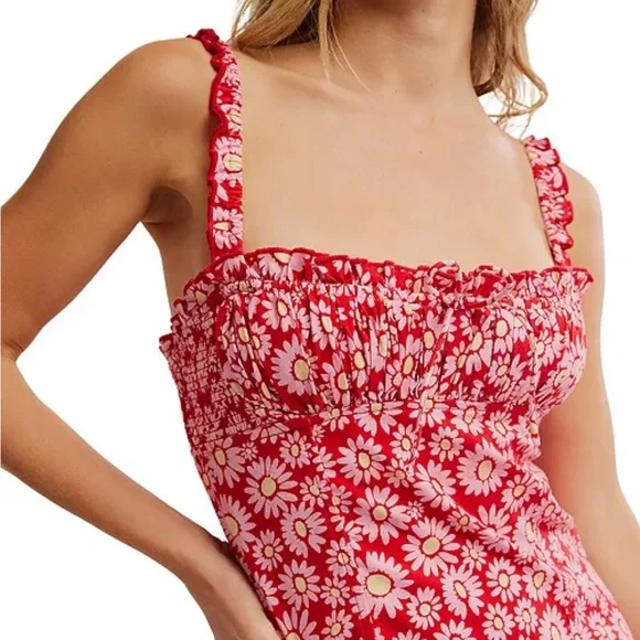 NWOT Lucinda printed midi dress by Free People in size XS - Picture 3 of 14